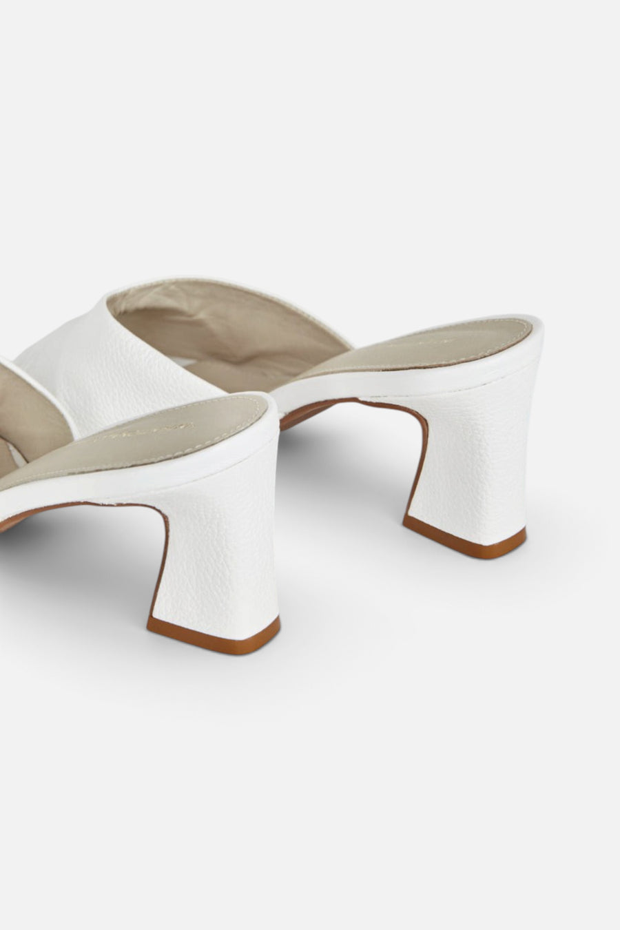 Intentionally Blank Fair Heels in White – back view