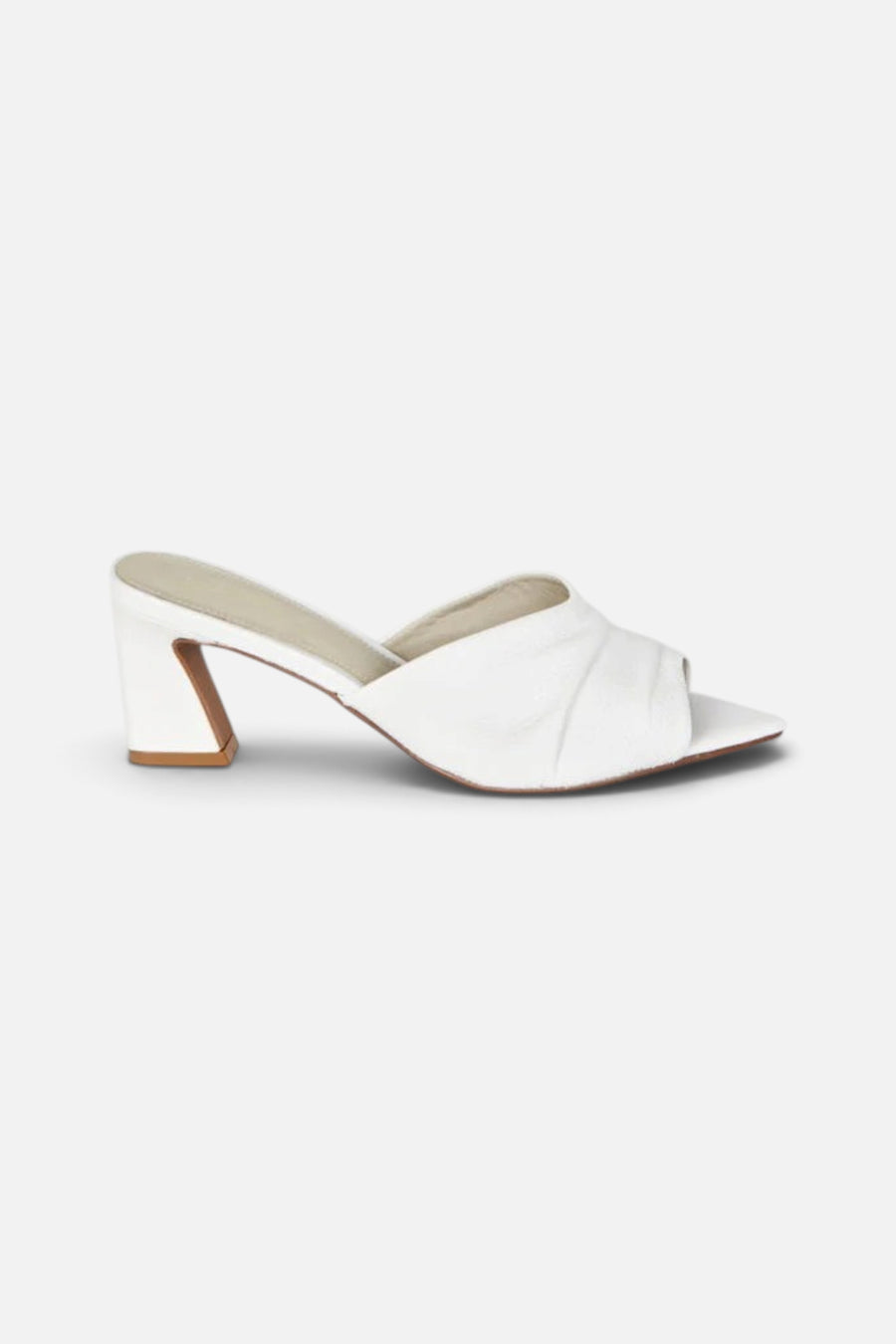 Intentionally Blank Fair Heels in White – front view
