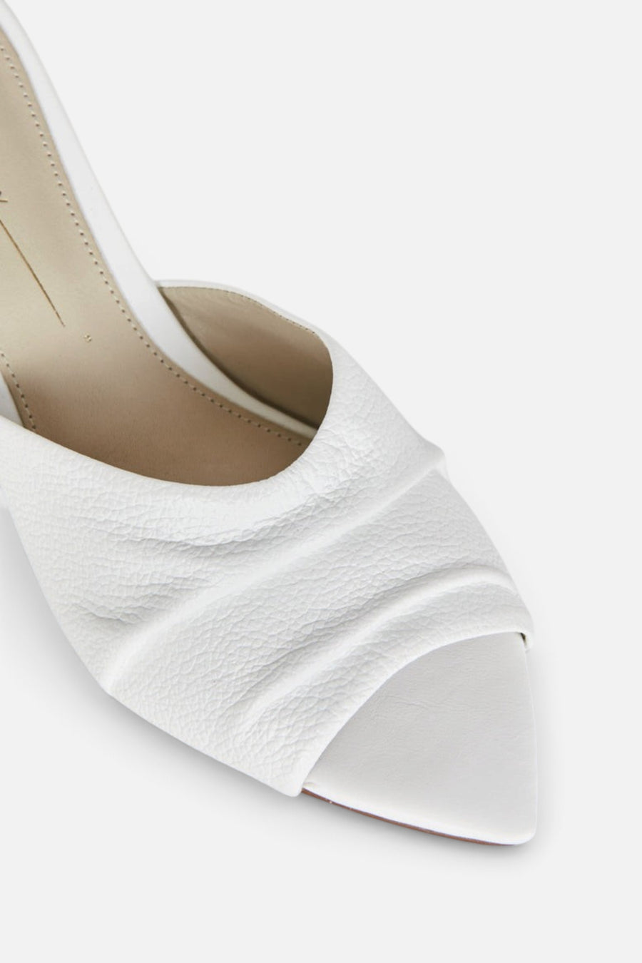 Intentionally Blank Fair Heels in White – side view