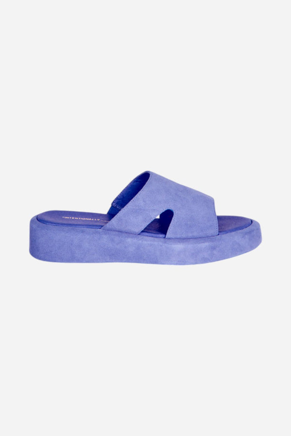 Intentionally Blank Ina Platform Sandal in Periwinkle