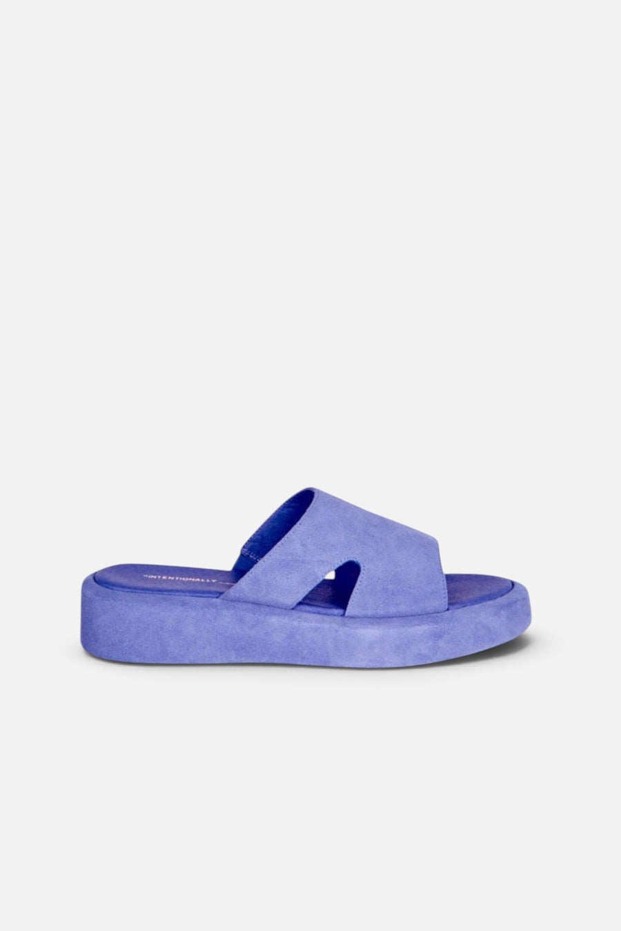 Intentionally Blank Ina Platform Sandal in Periwinkle – side view