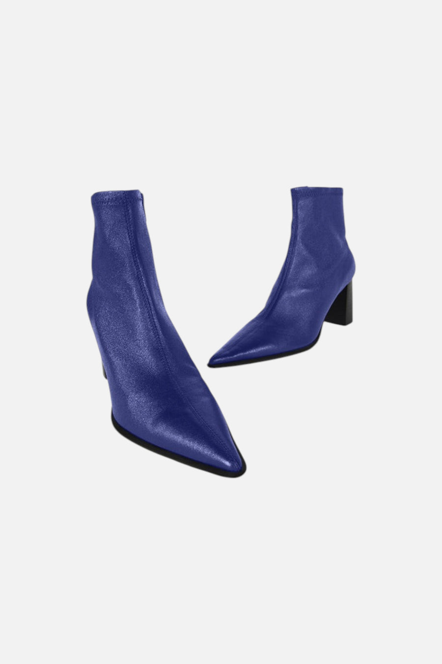 Intentionally Blank Maggie Heeled Ankle Bootie in Galaxy Leather – side view