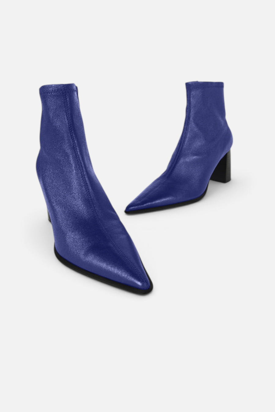Intentionally Blank Maggie Heeled Ankle Bootie in Galaxy Leather – side view