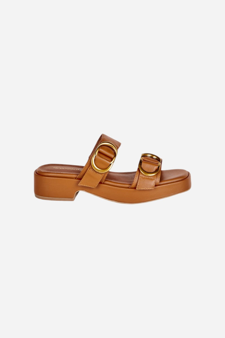Intentionally Blank Orion Sandal in Whiskey – front view
