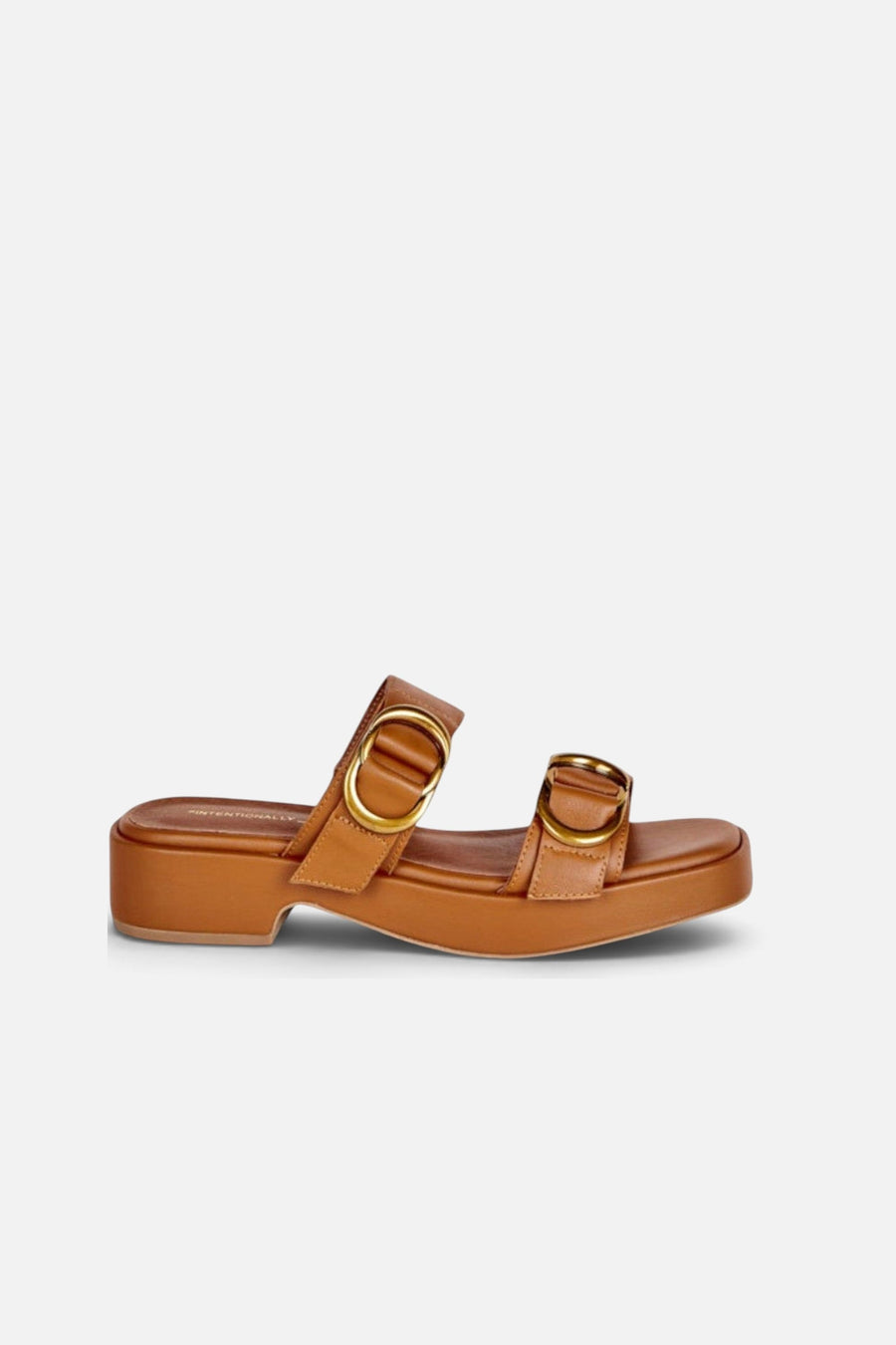 Intentionally Blank Orion Sandal in Whiskey – side view