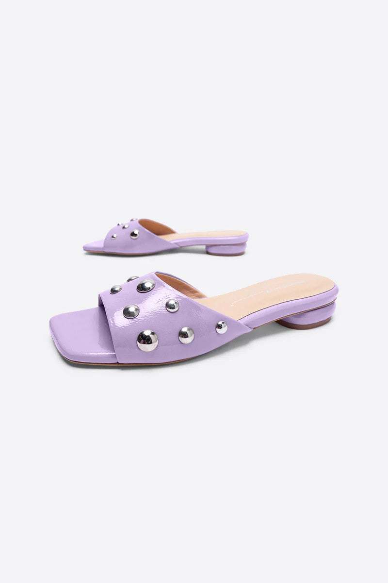 Intentionally Blank Sadie Sandals in Lavender – back view