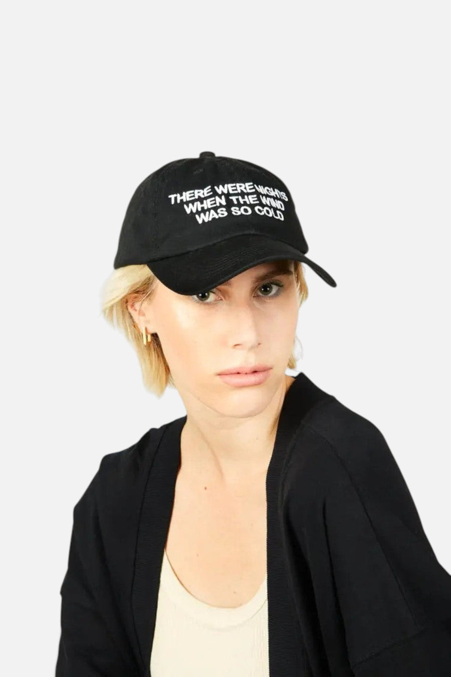 Intentionally Blank There Were Nights Hat in Black – back view