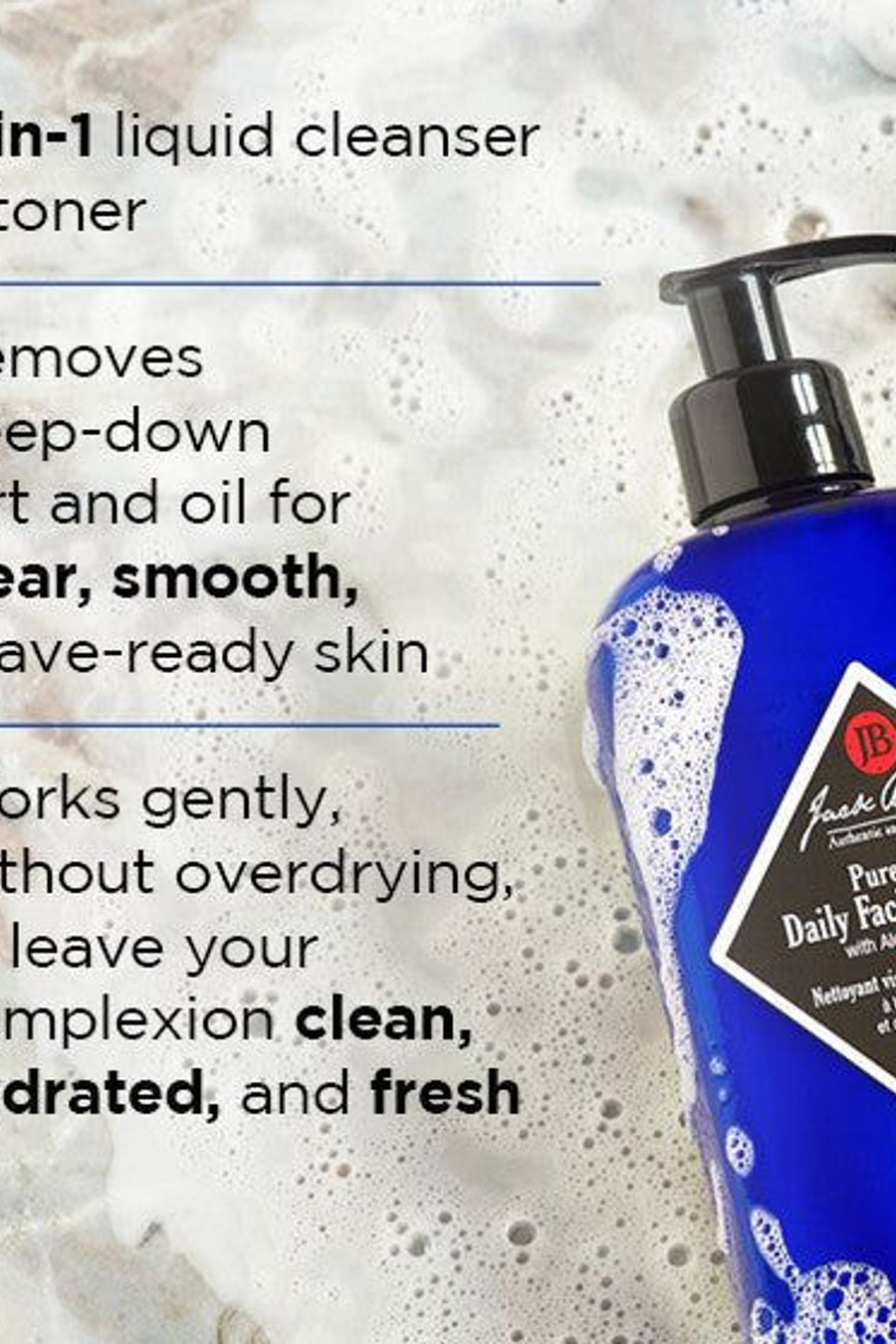 Jack Black Pure Clean Daily Facial Cleanser - 6Oz – side view