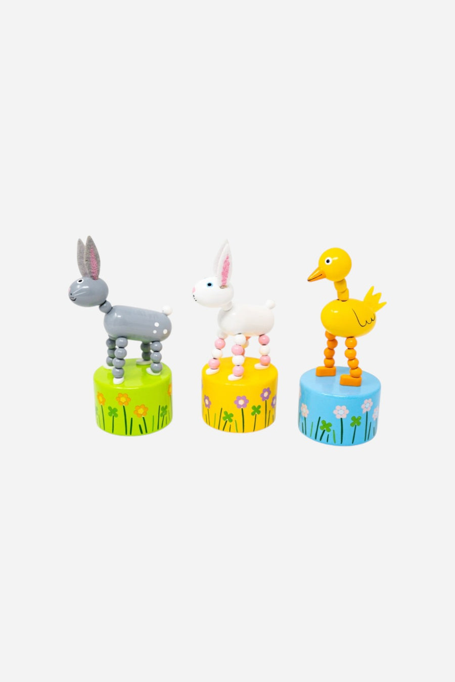 Jack Rabbit Creations Duck & Bunny Push Puppet – back view