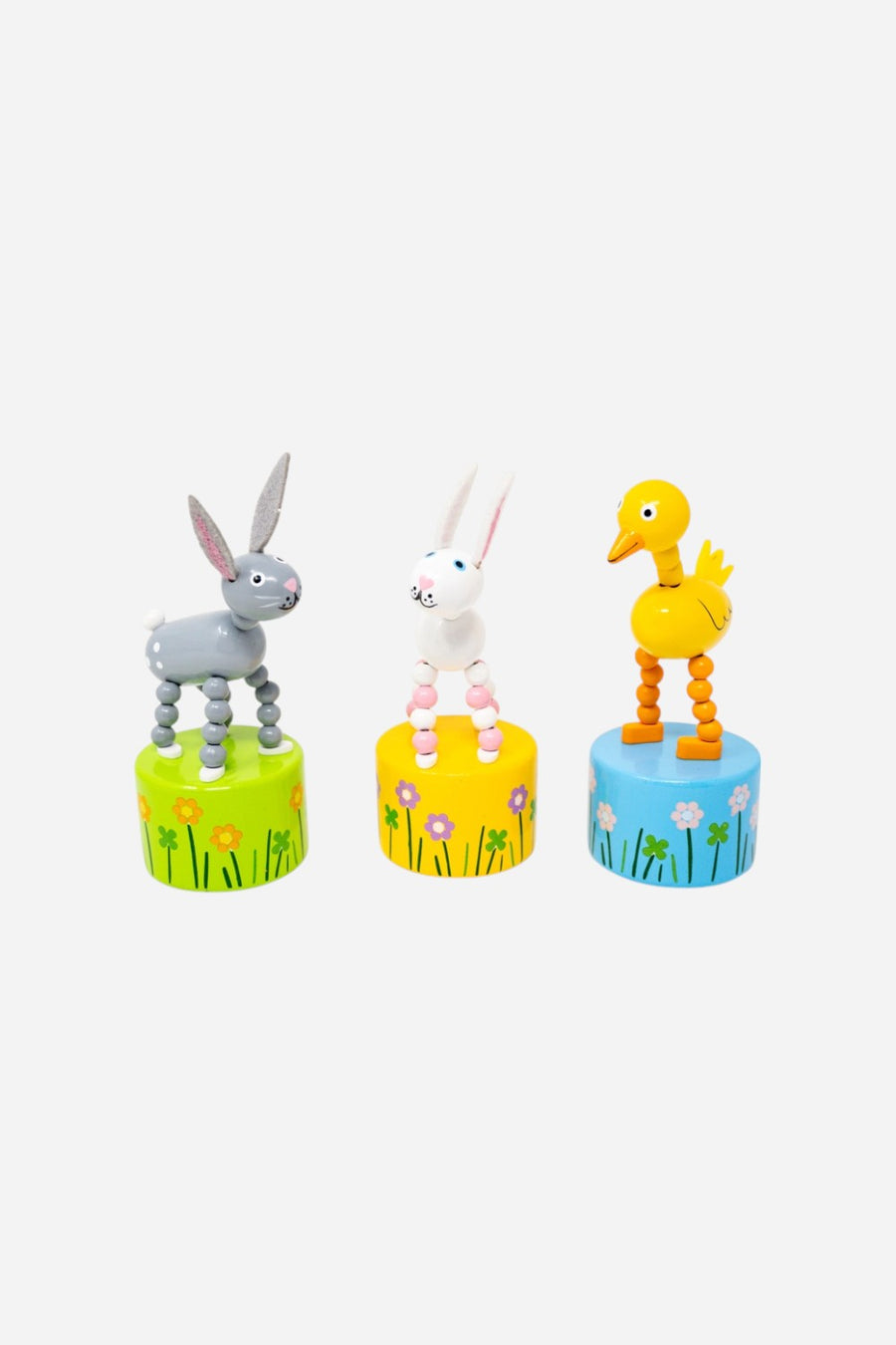 Jack Rabbit Creations Duck & Bunny Push Puppet – front view