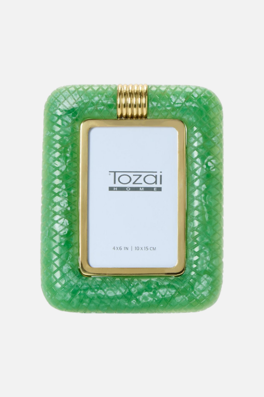 Two's Company Opulence 4X6 Picture Frame in Jade Green