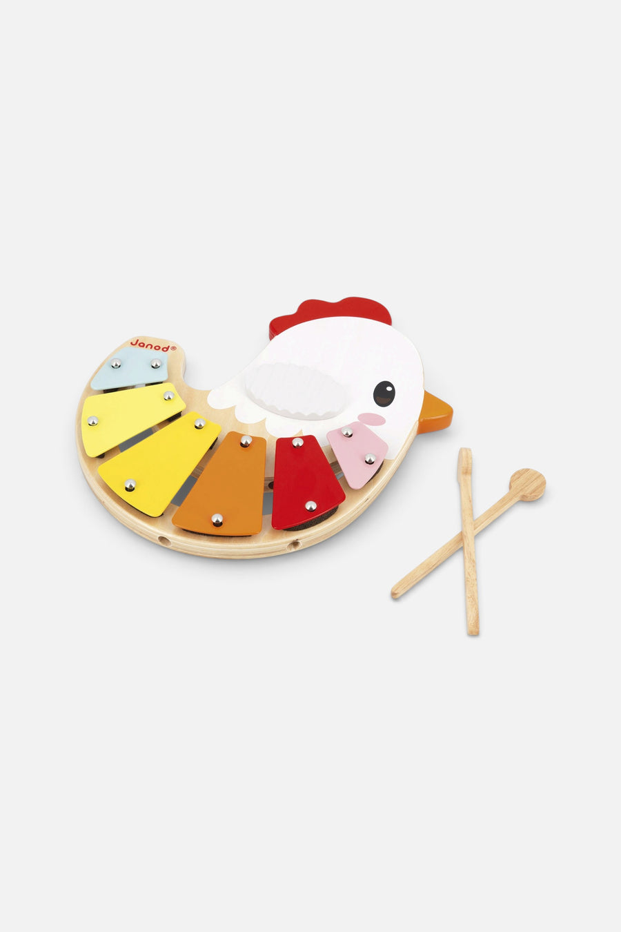 Janod Farm Hen Xylophone – back view