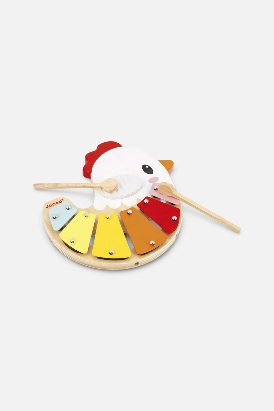Janod Farm Hen Xylophone – side view