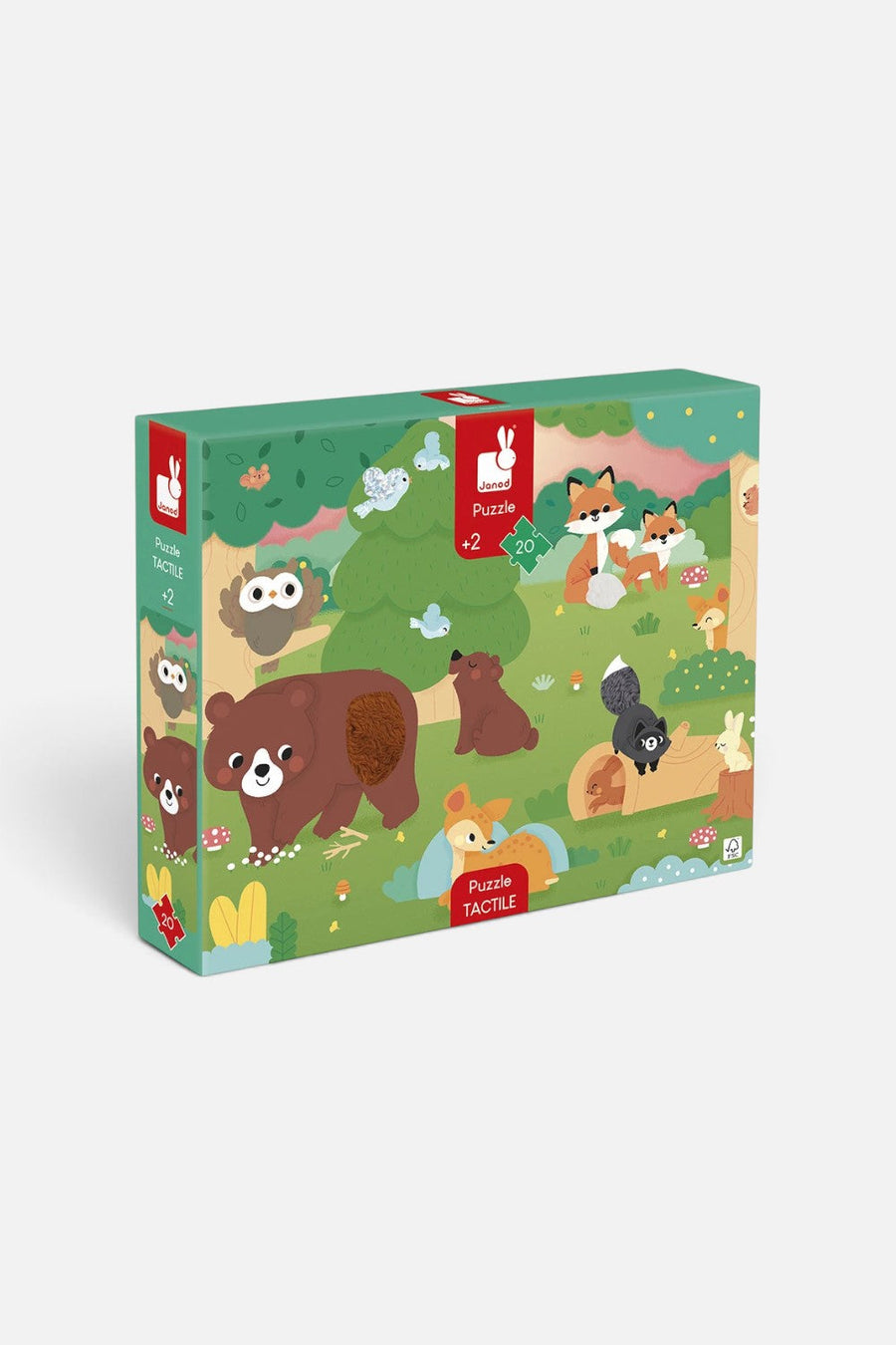 Janod Forest Tactile Puzzle – front view