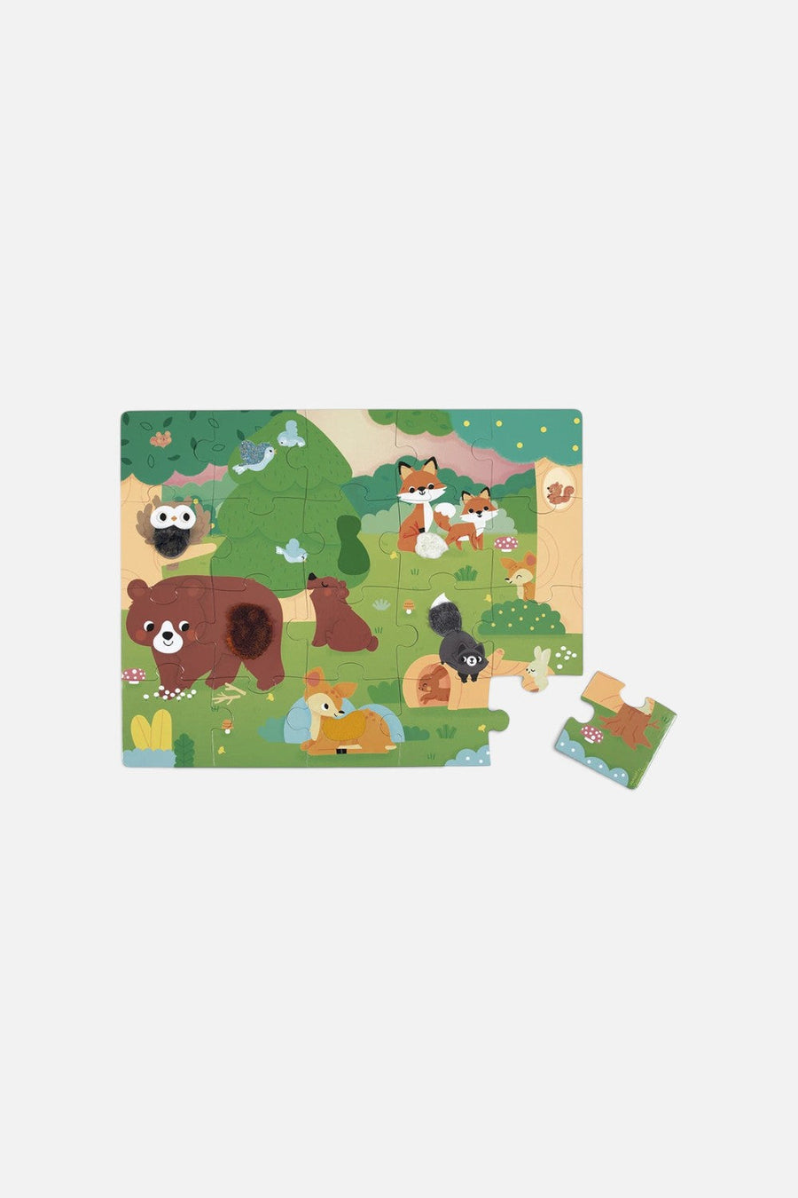 Janod Forest Tactile Puzzle – side view