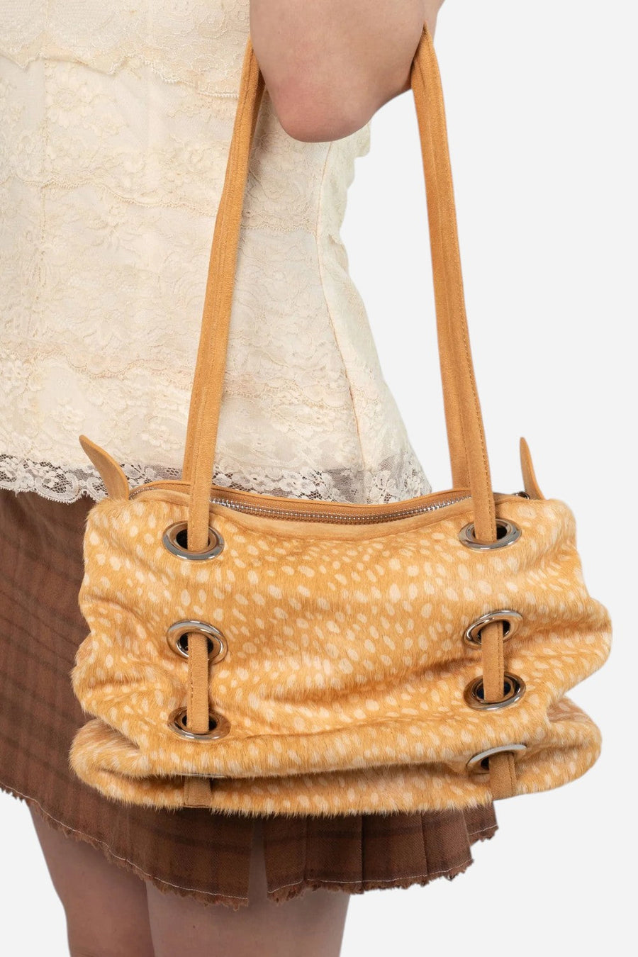Jeffery Campbell Chessy-F in Tan Cream Dots – alternate
