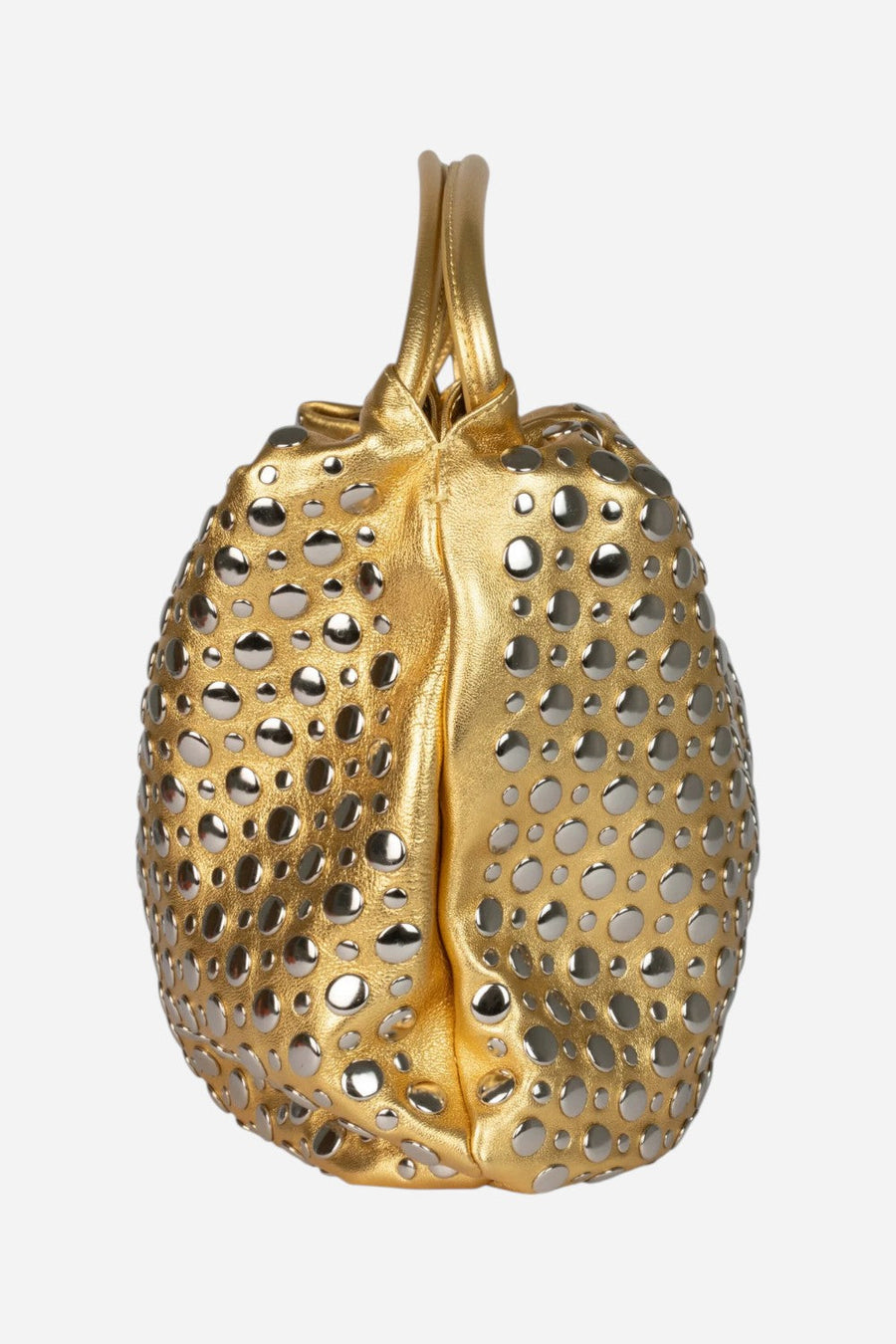 Jeffrey Campbell A-Brat in Gold Silver – flat lay