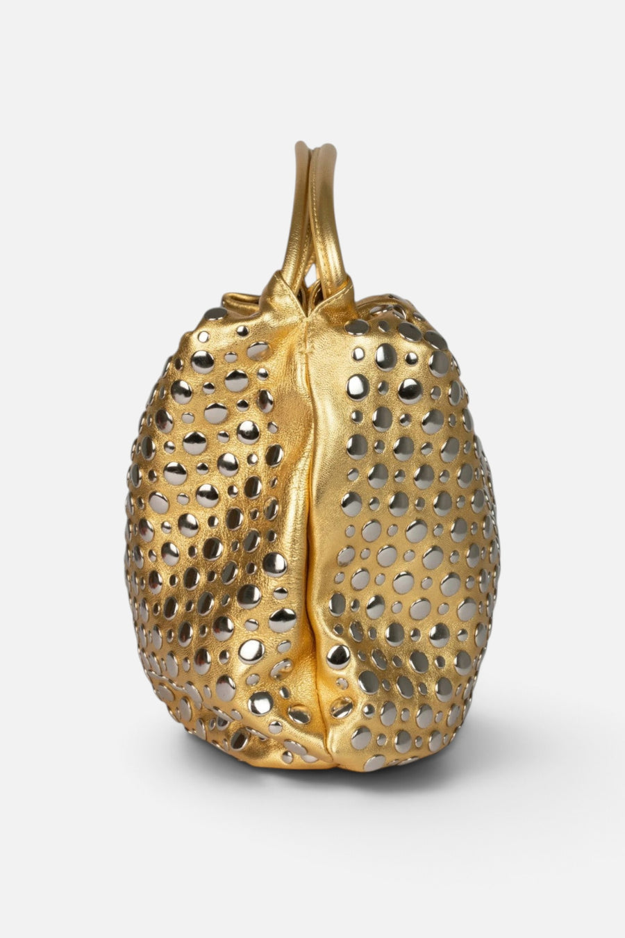 Jeffrey Campbell A-Brat in Gold Silver – side view