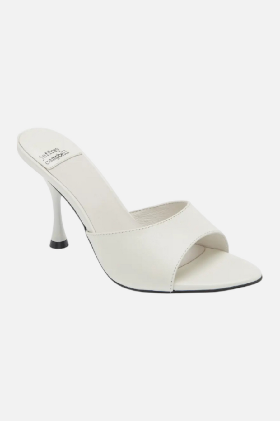 Jeffrey Campbell Agent in Ivory Crinkle – front view