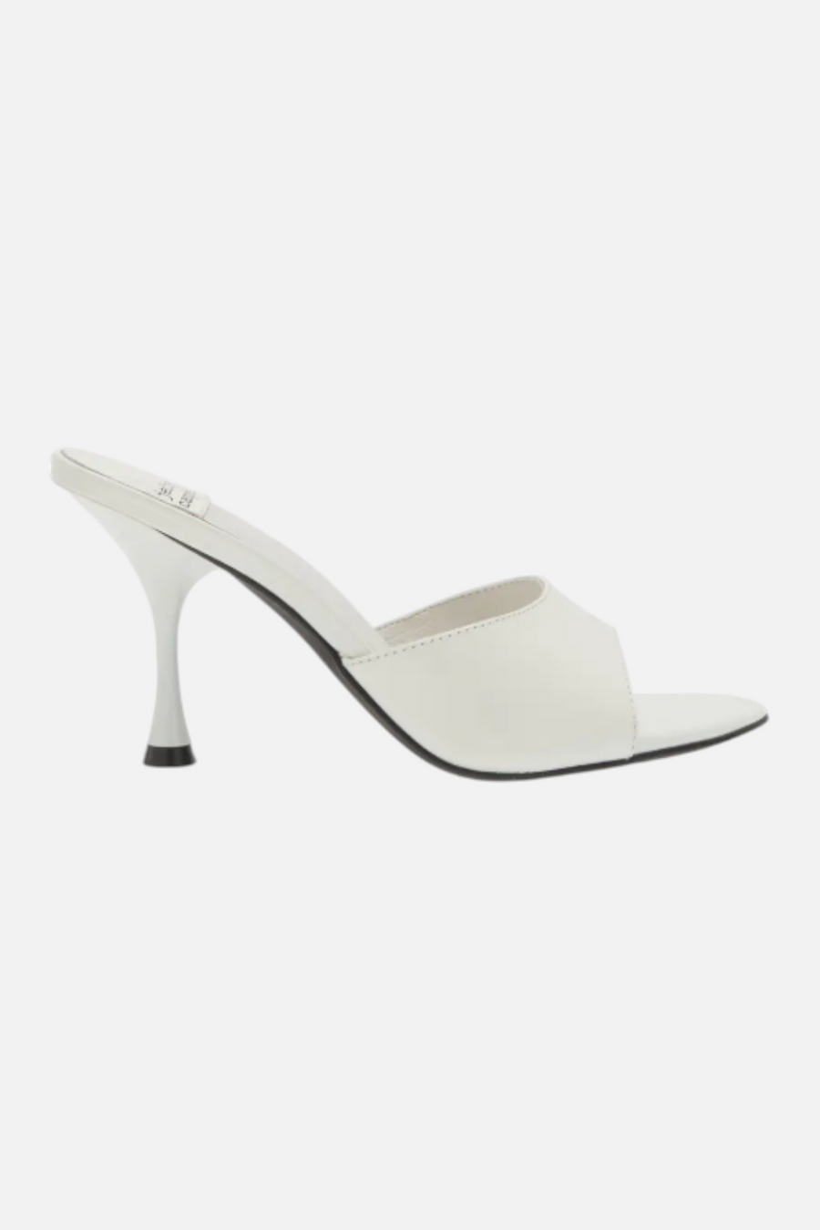 Jeffrey Campbell Agent in Ivory Crinkle – side view