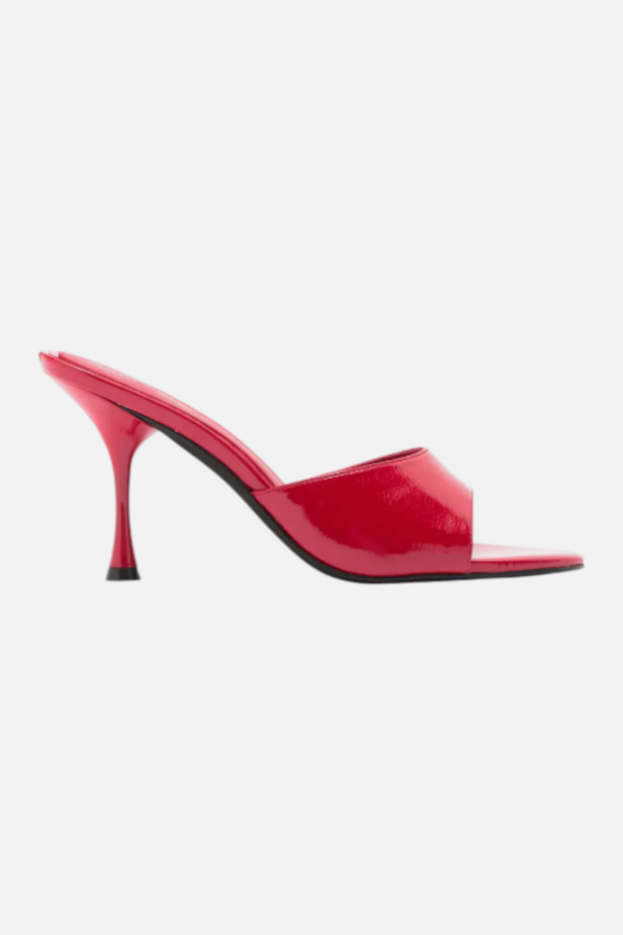 Jeffrey Campbell Agent in Red Crinkle – side view