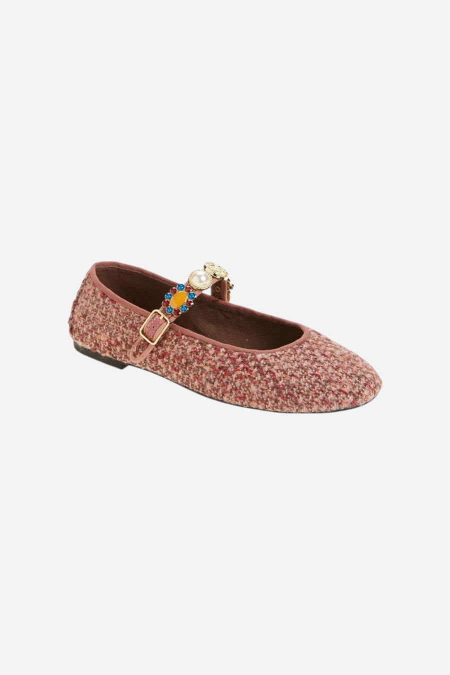 Jeffrey Campbell Amarissa in Pink Tweed – back view