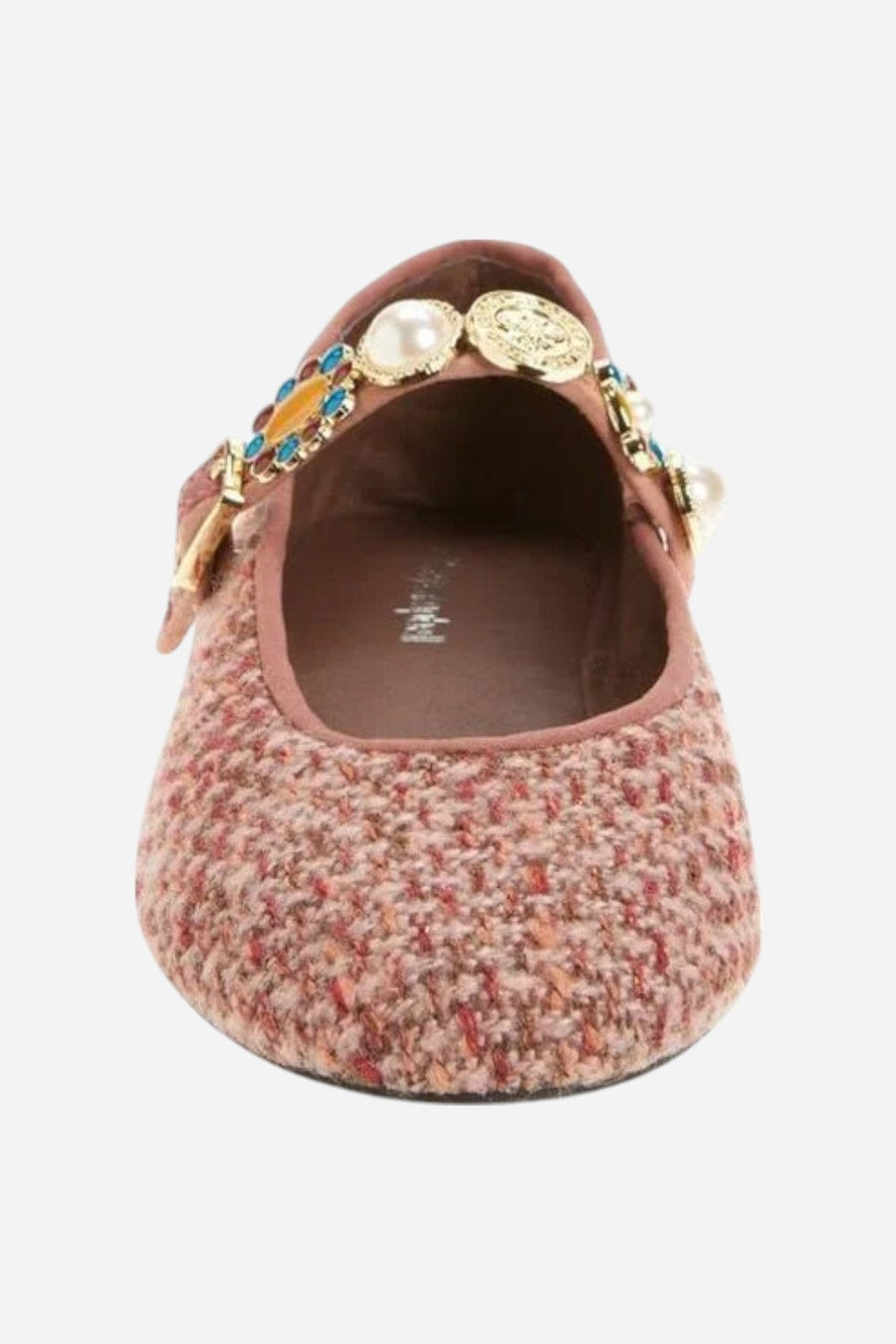 Jeffrey Campbell Amarissa in Pink Tweed – detail