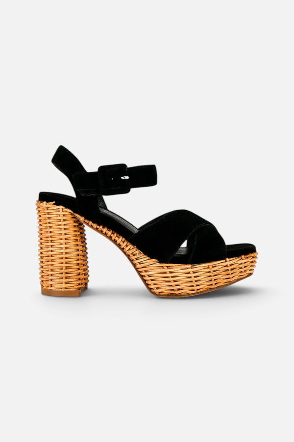 Jeffrey Campbell Amma-2W In Black Suede