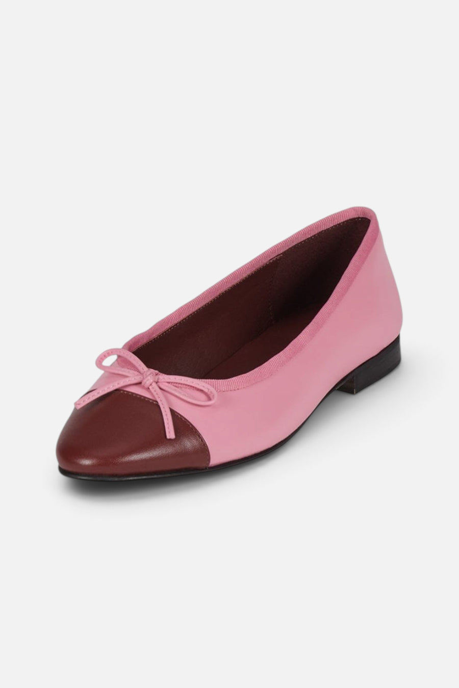 Jeffrey Campbell Arabesque Flat in Pink Wine Combo – back view