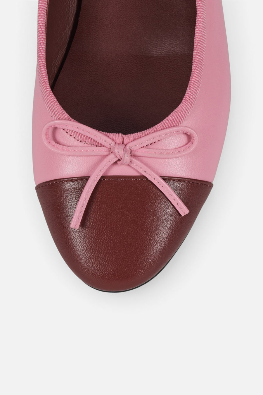 Jeffrey Campbell Arabesque Flat in Pink Wine Combo – detail