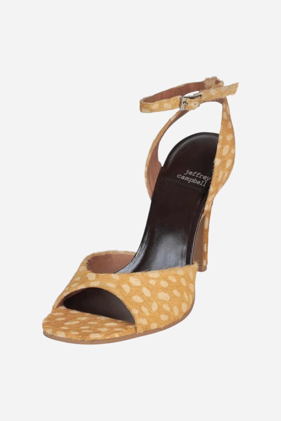 Jeffrey Campbell Bar-Hop-F in Sand Cream Dot – back view
