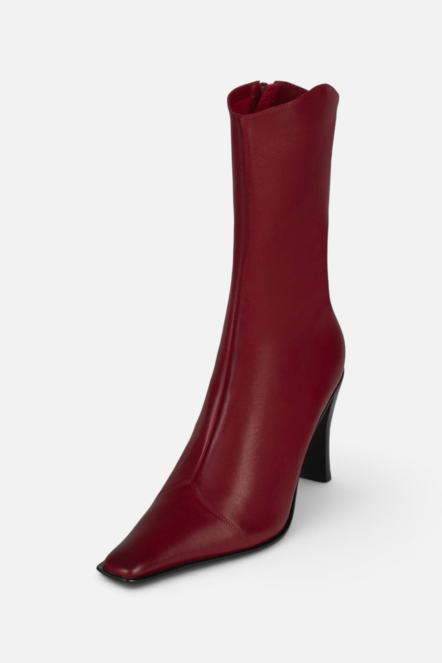 Jeffrey Campbell Be-Bold Boot in Red Distressed – back view
