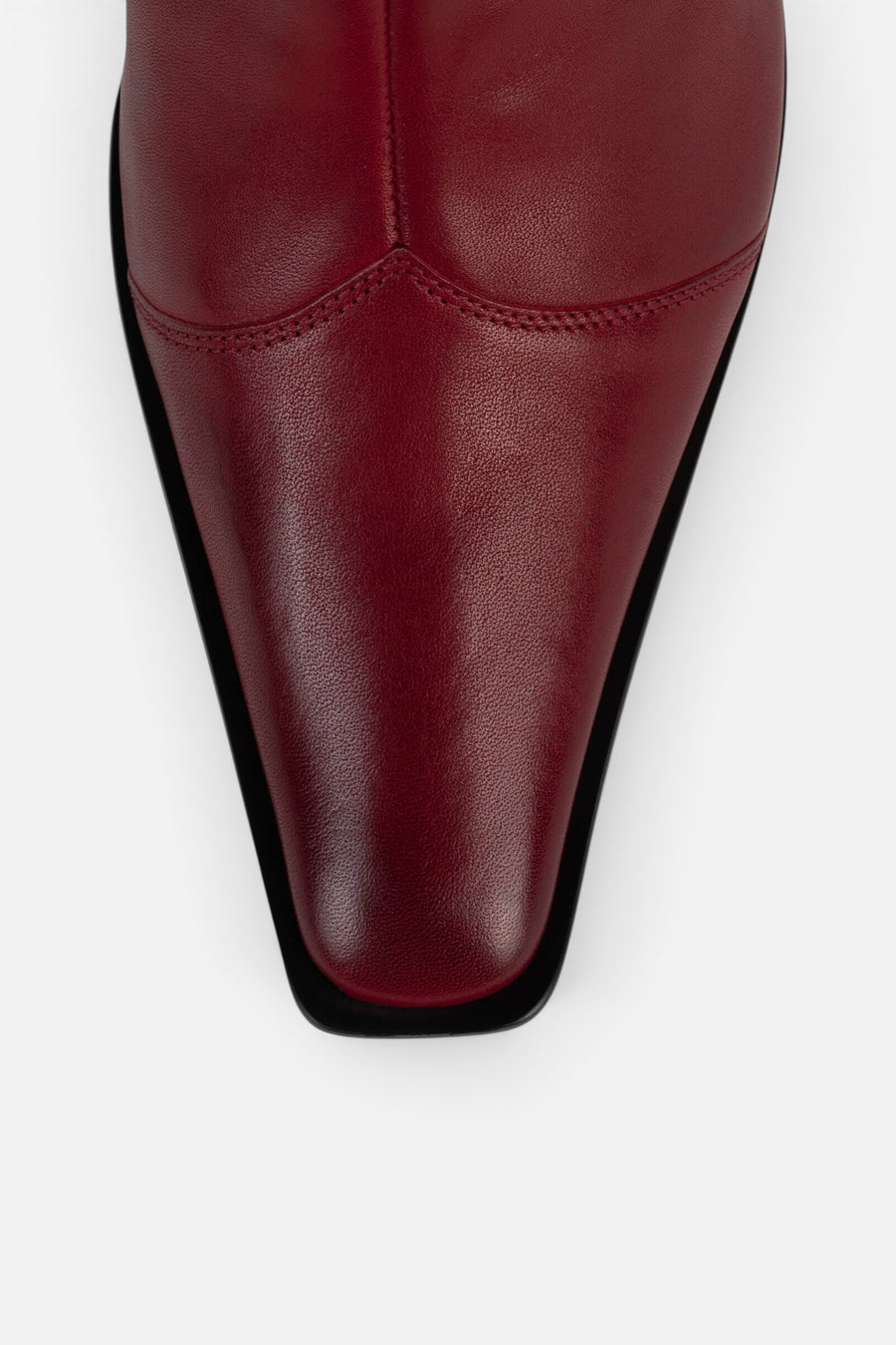 Jeffrey Campbell Be-Bold Boot in Red Distressed – detail
