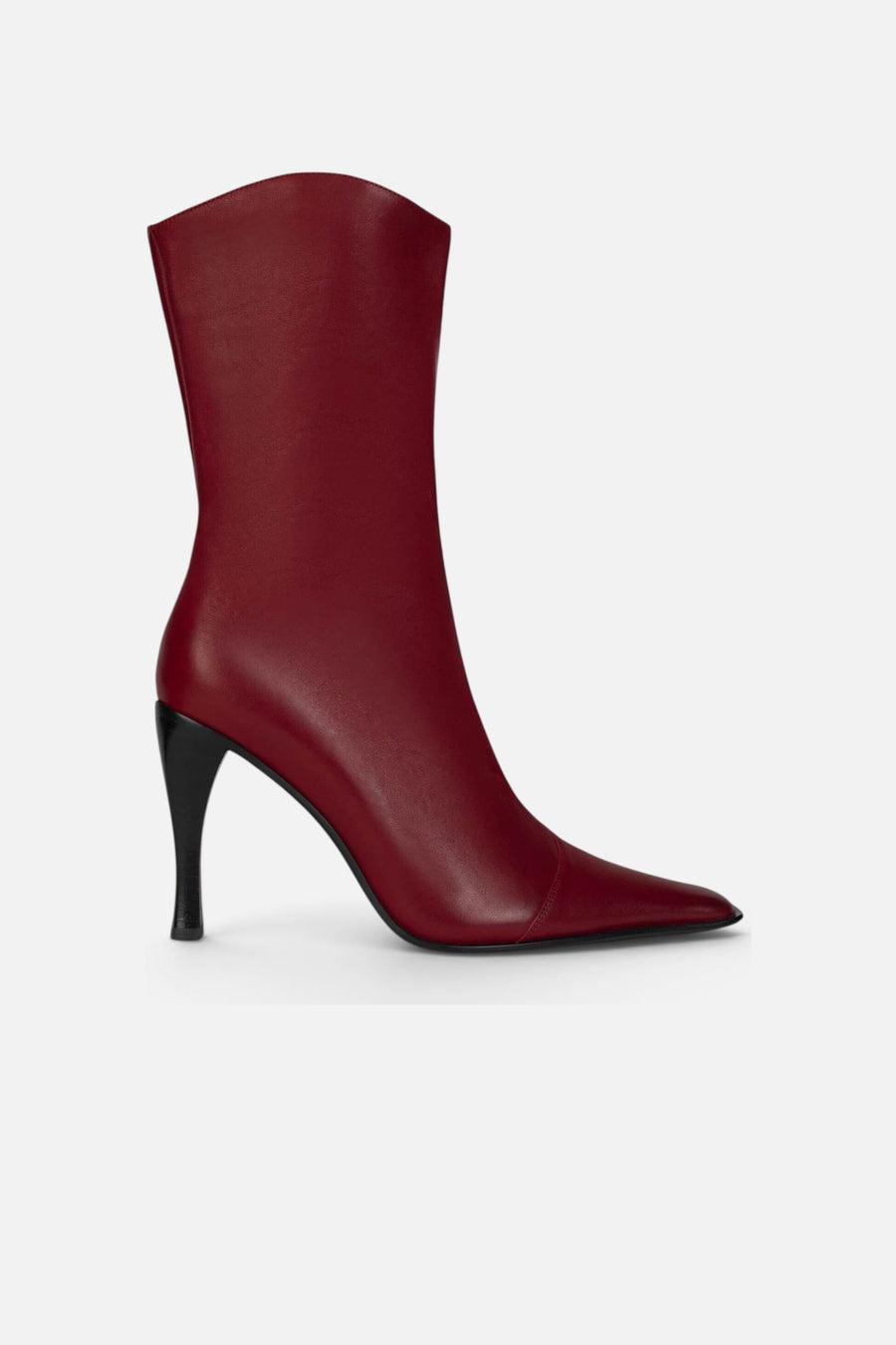 Jeffrey Campbell Be-Bold Boot in Red Distressed – side view