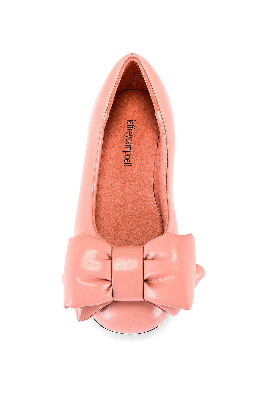 Jeffrey Campbell Bow-Out Bow Flats in Pink – flat lay