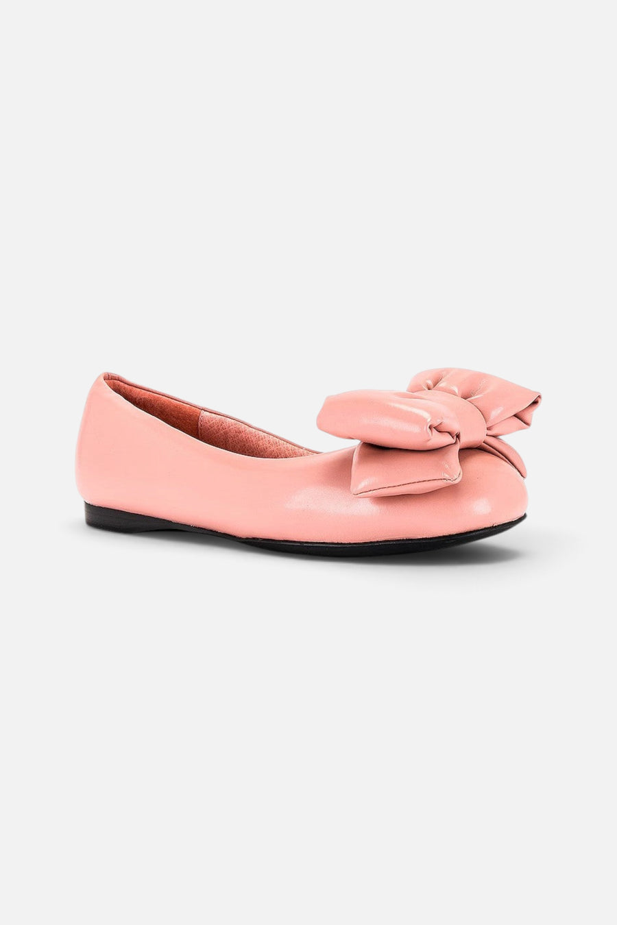 Jeffrey Campbell Bow-Out Bow Flats in Pink – side view