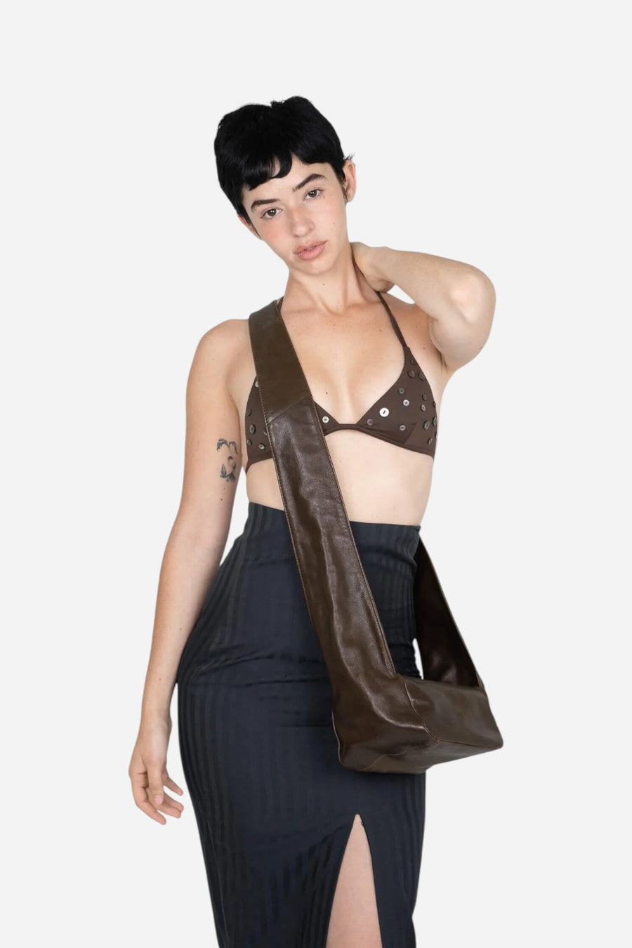 Jeffrey Campbell Boxed-Up in Coffee – alternate