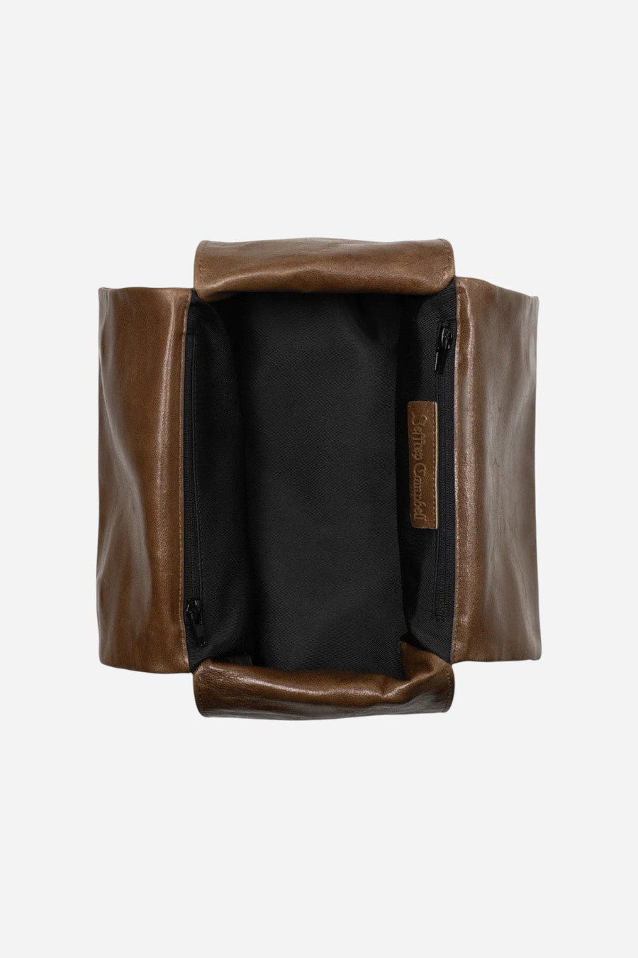 Jeffrey Campbell Boxed-Up in Coffee – flat lay