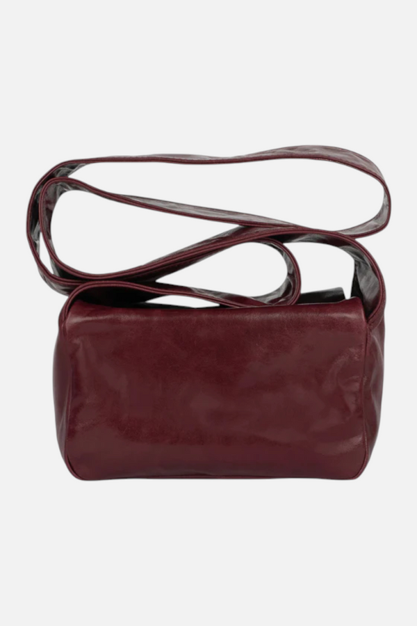Jeffrey Campbell Boxed-Up Handbag in Wine