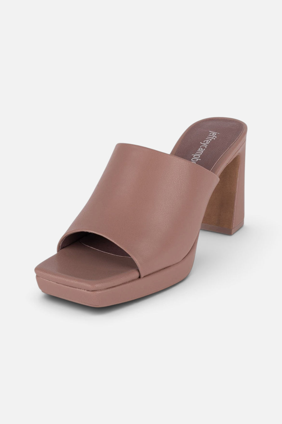Jeffrey Campbell Caviar Mule in Blush – back view