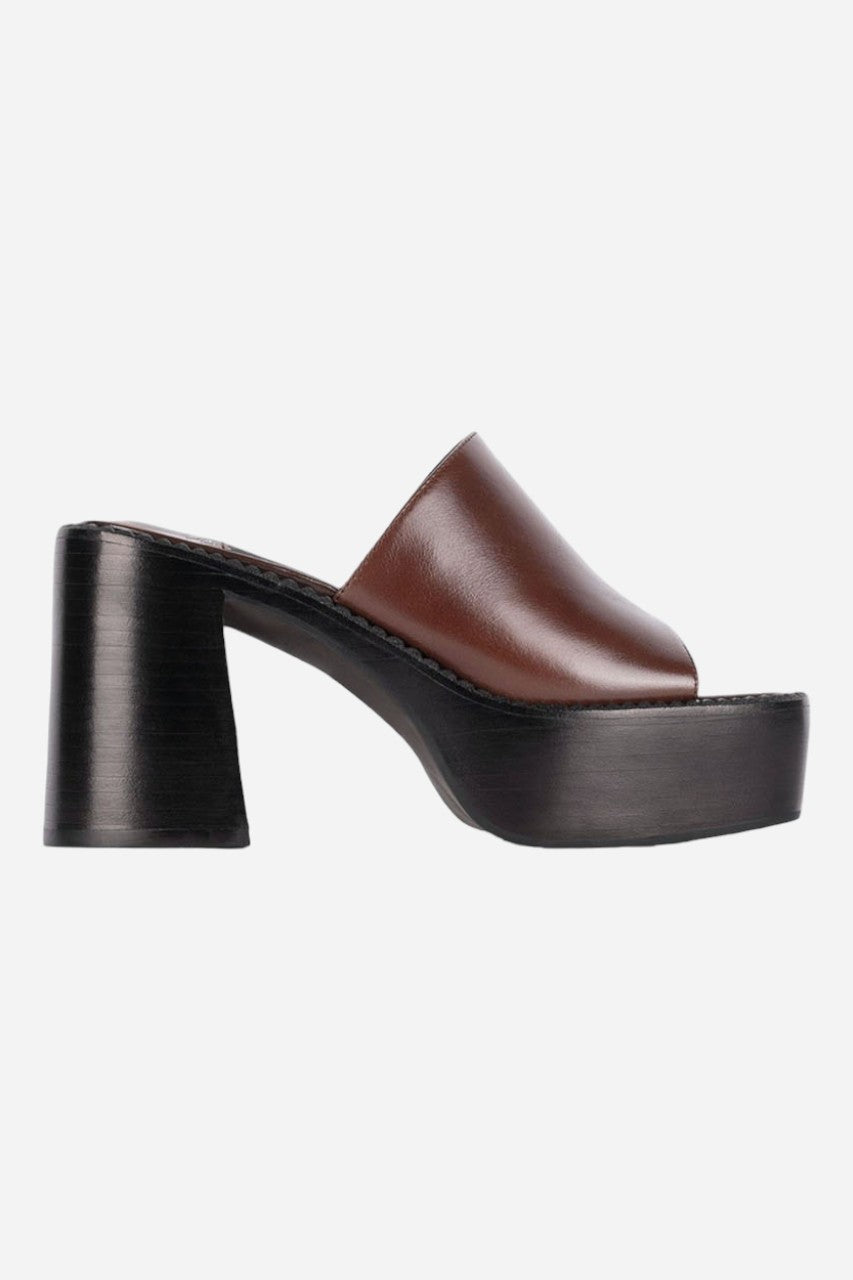 Jeffrey Campbell Concert Platform Mule In Brown – front view