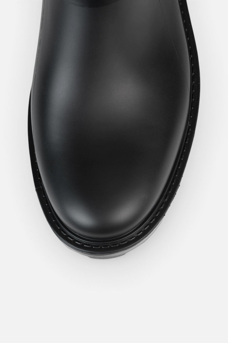 Jeffrey Campbell Controller Boots in Black Matte Silver – flat lay