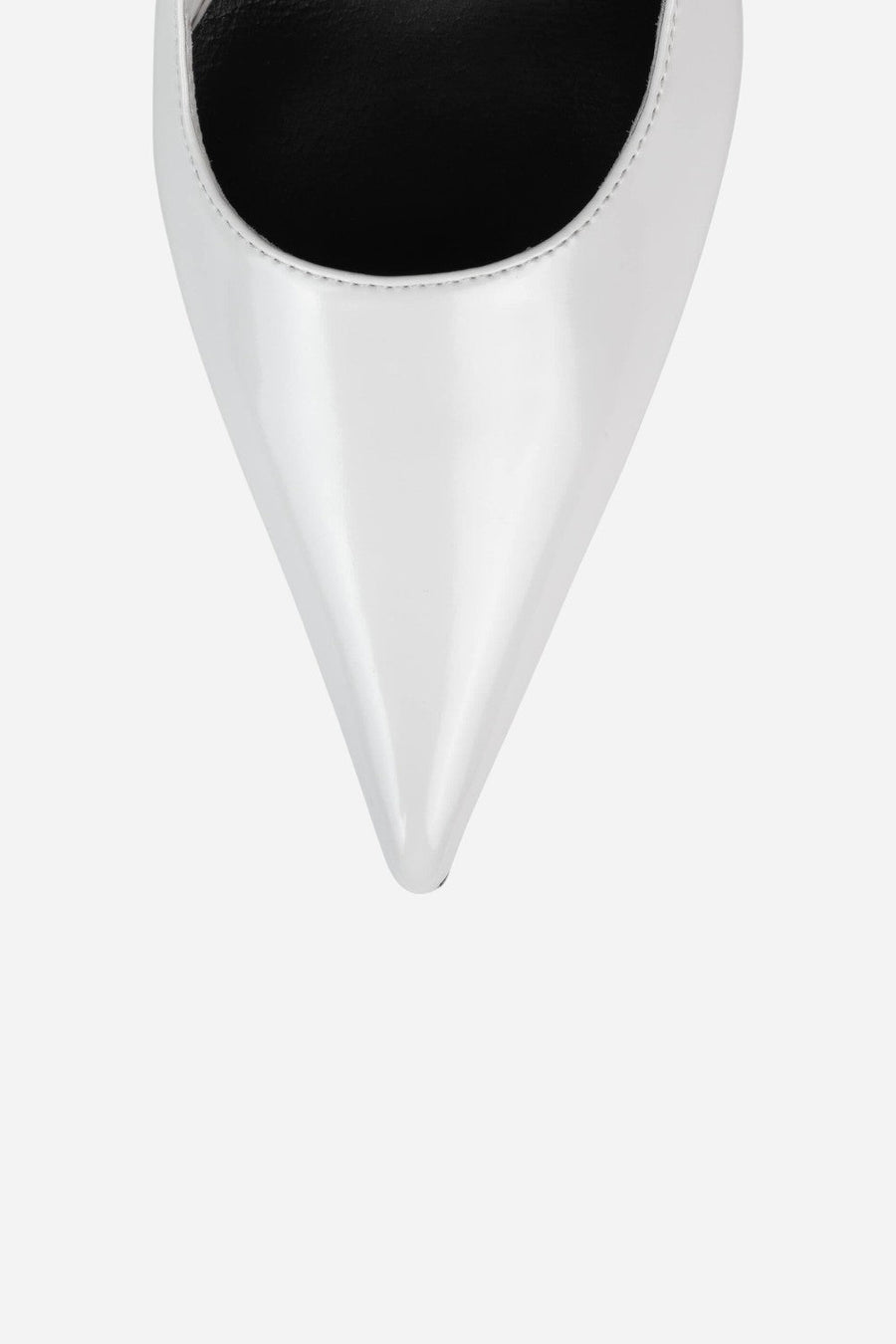 Jeffrey Campbell Creative Hi Modular Pump in White Box Silver – detail