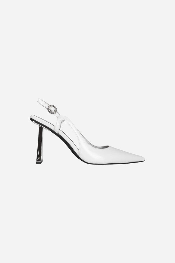 Jeffrey Campbell Creative Hi Modular Pump in White Box Silver