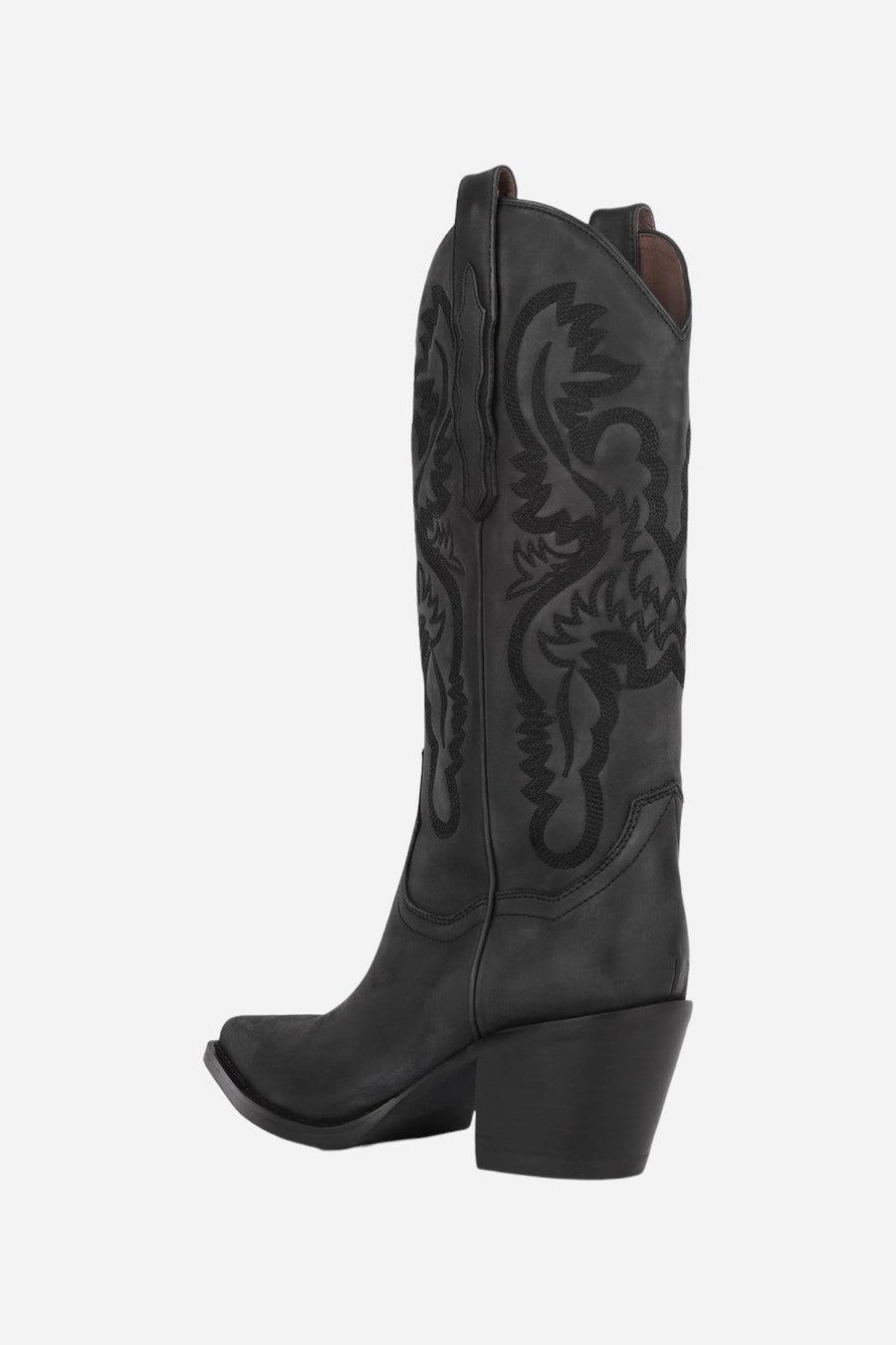 Jeffrey Campbell Dagget Boots In Black Washed – side view