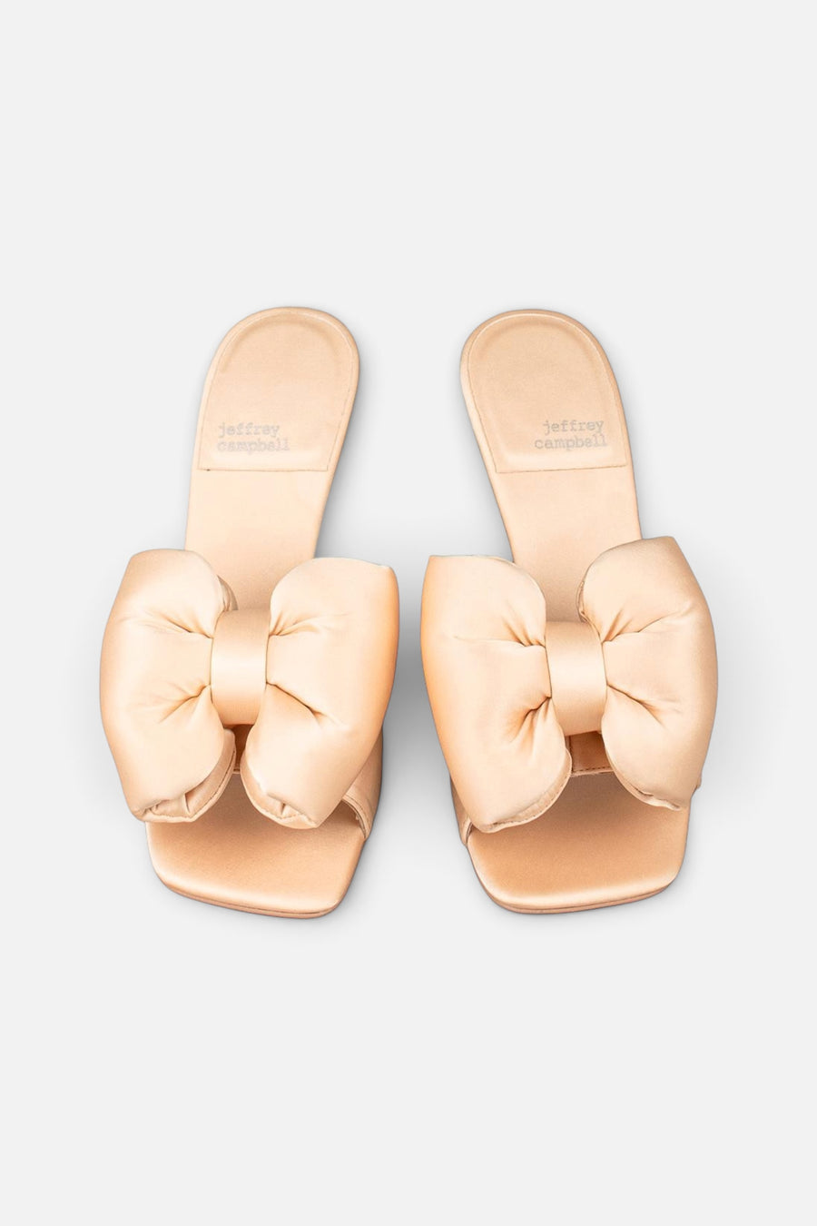 Jeffrey Campbell Deedee Hi Big Bow Mule Heels in Beige – alternate