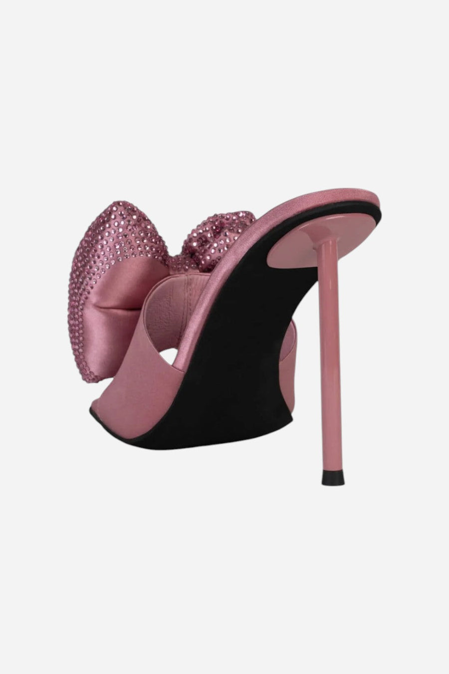 Jeffrey Campbell Deedee-J Heels in Pink Satin – side view