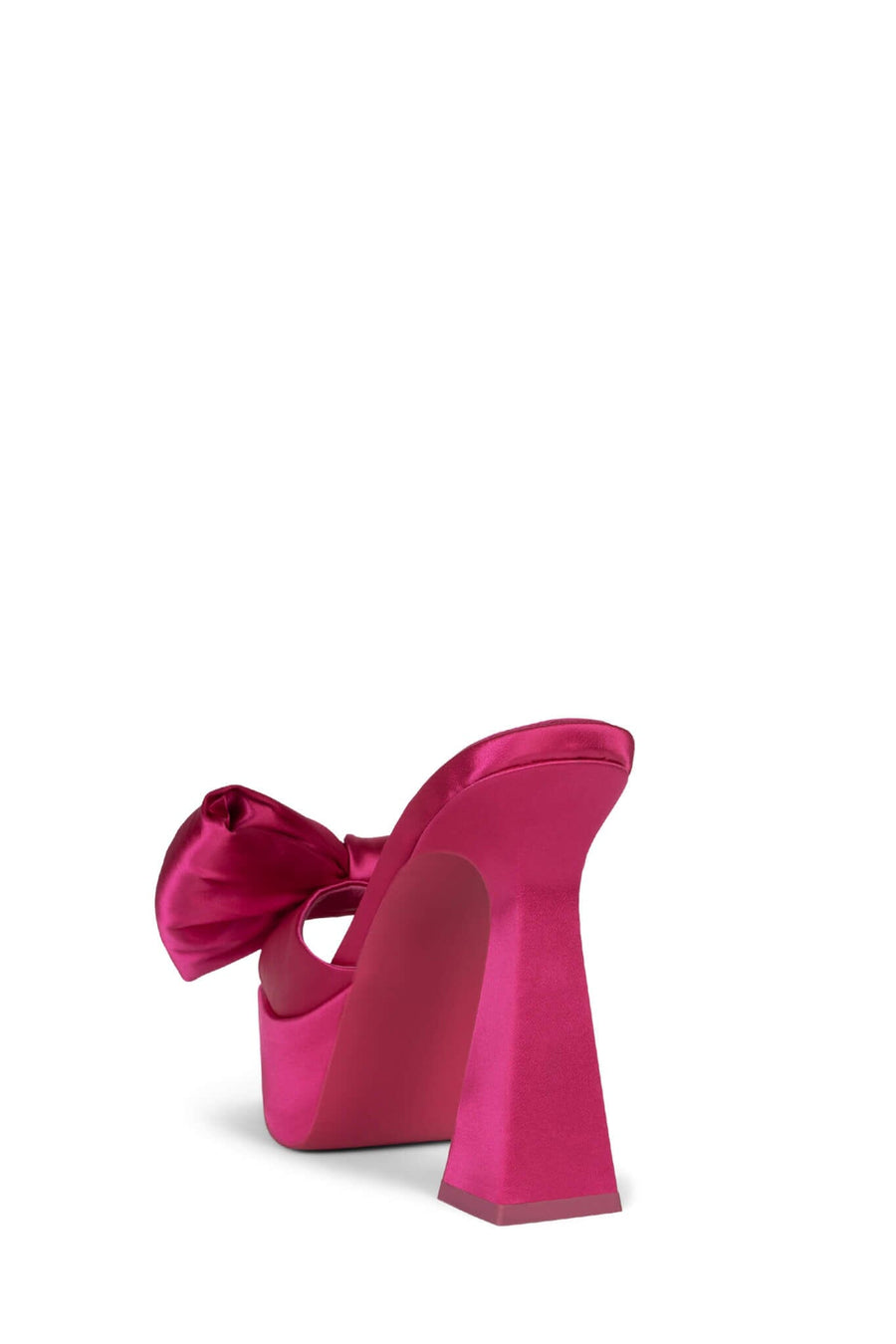 Jeffrey Campbell Gazenia Platform Bow in Fuchsia Satin – side view
