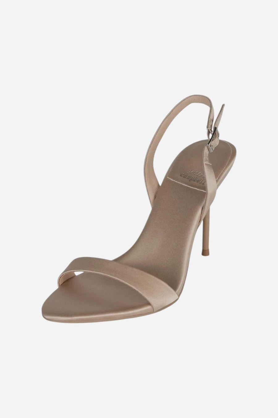 Jeffrey Campbell Go-Getter in Champagne Satin – back view