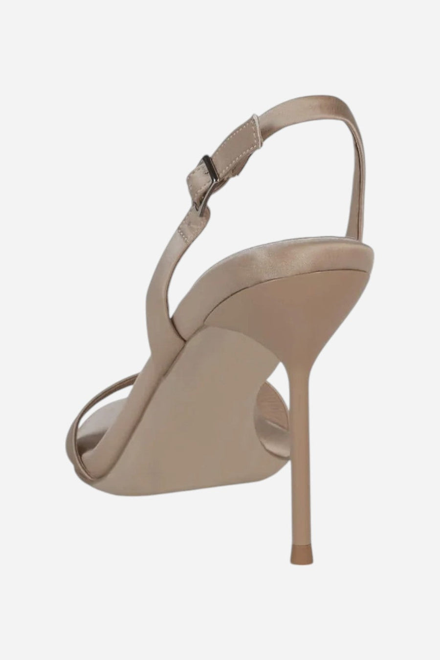 Jeffrey Campbell Go-Getter in Champagne Satin – side view